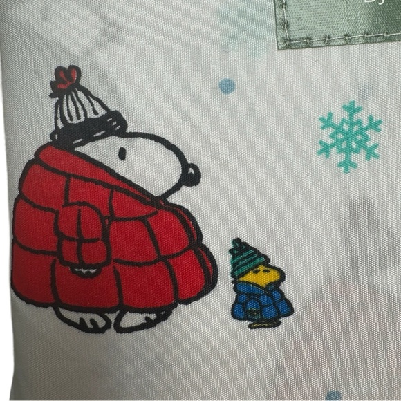 Peanuts Snoopy & Woodstock Puffer King Sheet Set - Snoopy Winter Theme Brand New - Picture 4 of 8